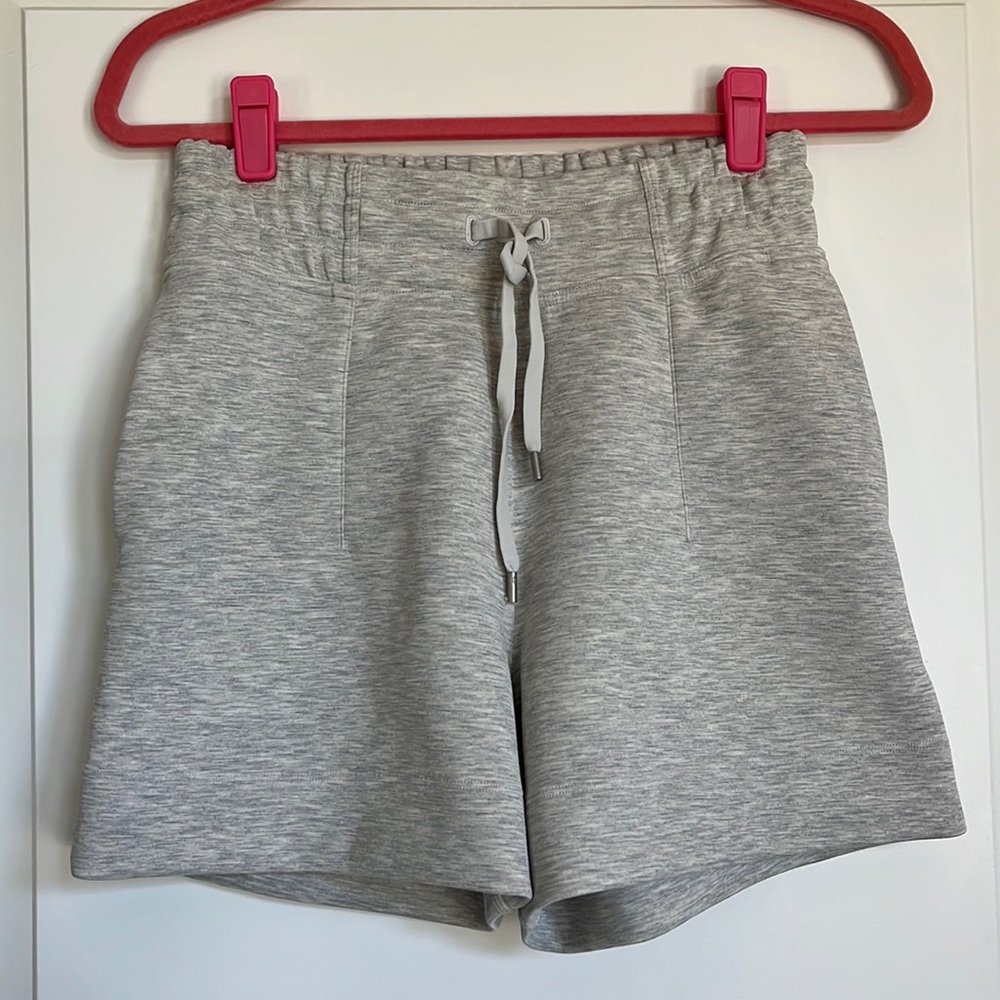 Lululemon Soft Ambitions High Rise Short, Heathered Core Ultra Light Grey